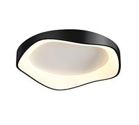 XANAYXWJ Chandeliers Ceiling Light, Black Acrylic 3 Colors Changeable Flush Mount Light Led Elegant Lamp Fixture for Bedroom Bathroom Living Room Kitchen Corner 5000K Daylight White (A Gray 42cm)