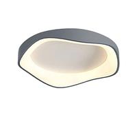 XANAYXWJ Chandeliers Ceiling Light, Black Acrylic 3 Colors Changeable Flush Mount Light Led Elegant Lamp Fixture for Bedroom Bathroom Living Room Kitchen Corner 5000K Daylight White (A Gray 42cm)