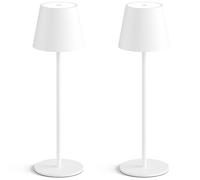 XANAYXWJ Cordless Waterproof Portable Rechargeable LED Table Lamp 2-Pack, Battery Powered, Stepless Dimming, Restaurants/Camping Suitable for Living Room, Dormitory, Office,(Copper)