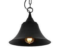XANAYXWJ Creative Bell-shaped Metal Pendant Lamp, E27 Screw Ceiling Hanging Light, Nordic Industrial Chandelier, Bedroom Restaurant Bar Decoration Lighting Fixtures