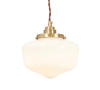 XANAYXWJ Creative High Light Transmission Glass Hanging Lamp Lampshade,American Retro Style Chandelier,E27 Base Single-head Pendant Light,Bedroom Living Room Restaurant Decorative Lighting Fixtures