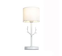 XANAYXWJ Desk Lamp Decorative Creative Animal Bedroom Bedside Table Decoration Romantic Button Deer E27 Light Source,White