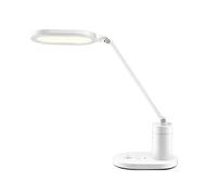 XANAYXWJ Desk Lamp,Dimmable Collapsible Eye Learning Working Read Desk Light for Office Bedroom Living Room Study Table Lamp,White,Dimmer