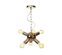 XANAYXWJ Exquisite Sputnik Chandelier Light Fixtures Hardware Iron Lamp Ceiling Hanging Light Pendant Lighting Mid-Century Style Suspension Lamps for Kitchen Room Bedroom,6-Lights,6-Lights