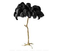 XANAYXWJ Floor lamp Nordic Luxury Tree Branch Feather Floor Lamp High-Grade Stand Light Floor Lamps for Living Room Floor lamp (Size : Floor black)