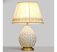 XANAYXWJ for lampsModern Glazed Glaze New Chinese -Style All -Copper Ceramic Table Lamp Bedroom Bedside Lamp(Color:A,Size:Button)