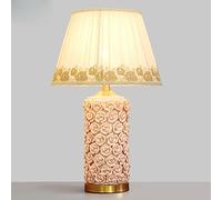 XANAYXWJ for lampsModern Glazed Glaze New Chinese -Style All -Copper Ceramic Table Lamp Bedroom Bedside Lamp(Color:A,Size:Button)
