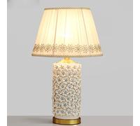 XANAYXWJ for lampsModern Glazed Glaze New Chinese -Style All -Copper Ceramic Table Lamp Bedroom Bedside Lamp(Color:A,Size:Button)