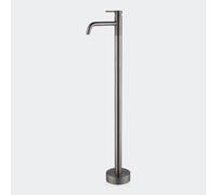 XANAYXWJ Freestanding Bath Shower Mixer TapSingle Handle Hot & ColBrass Faucet for BathtubEasy Installation BrusheSilver Tub FillerMade in China