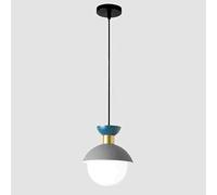 XANAYXWJ G9 Base Single Head Decoration Hanging Light, High Light Transmission Glass Chandelier Lampshade, Nordic Retro Style Pendant Lamp, Corridor Study Balcony Lighting Fixtures