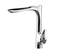 XANAYXWJ Gold Brass Hot and Cold Single Lever German Technology Bathroom Basin Faucet,tap(Blanc)