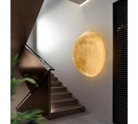 XANAYXWJ indoor wall lamp, Moon Wall Lights Wall Indoor Half Moon Wall Lamp Wall Mounted Ceiling Light Fixture Moon Lamp for Bedroom Living Room