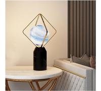 XANAYXWJ Kitchen Faucet Desk Lamps LED Night Light Planet Lights Bedside Lamp Reading Light Interior Decorative Table Lamp(Size:Three-Color Dimming,Color:Grey)