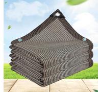 XANAYXWJ Large Sail Shades for Garden - 90% UV Protection Breathable Mesh Shade Cloth for Patio Greenhouses & Plants - Heat-Insulating Shade Netting Brown 2x4m