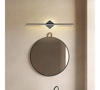 XANAYXWJ LED Bathroom Mirror Light - Waterproof IP44 3 Color Temperatures Black Square 60CM/13W Stylish Makeup Lighting Over Mirror Wall Lamp for Home Decor