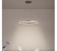 XANAYXWJ LED Pendant Light, Dimmable Pendant Light Ring Circle Hanging Lamp Dining Table Pendant Lamp Aluminum Chandelier,Chandeliers