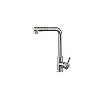 XANAYXWJ Pull-Out Faucet Kitchen Pull-Out Faucet 360 Rotation Dual Sprayer Hot Cold Water Tap Vessel Sink Mixer Tap Single Hole Tap Easy to Install(Brushed)