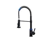 XANAYXWJ Pull-Out Faucet Smart Touch Kitchen Faucets Crane for Sensor Kitchen Water Tap Sink Mixer Rotate Touch Faucet Sensor Water Mixer Easy to Install(1066-Black)