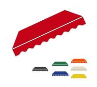 XANAYXWJ Retractable Awning Replacement Fabric, 250-550cm Balcony Canopy Cover, Sunshade for Garden Deck, Red, 13x11.5ft/4x3.5m Outdoor Protection Material