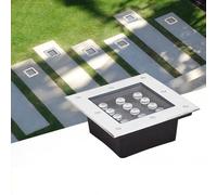 XANAYXWJ Square Underground Light Led Well Lights Ip66 Waterproof Outdoor In-ground Ac85- for Garden, Yard, Driveway, Deck, Pathway Landscape Lamp (Purple 12W)
