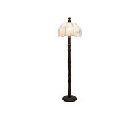 XANAYXWJ Standing Lamps Black Wooden Floor Lamp Living Room Bedroom Sofa Side Vertical Table Fabric Shade Decorate