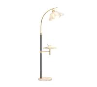 XANAYXWJ Standing Lamps Floor Lamp with Table Attached, Marble End Side, Adjustable Reading for Office, Living Room, Bedroom, Dining Decorate