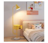 XANAYXWJ Standing Lamps Floor Lamp with Table Rustic Side with LED Tall Lamps for Bedroom Office Decorate(Yellow)