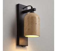 XANAYXWJ Stone Wall Sconce Yellow Terrazzo Wall Lamp E27 Bedroom Wall Light With Metal Base Bathroom Vanity Light Fixture For Living Room Balcony Hallway Stairways