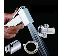 XANAYXWJ Toilet Hand Bidet Faucet Bathroom Bidet Shower Sprayer Brass 1.5M Hose Tank Hooked Holder Spray Portable Cover Toilet E