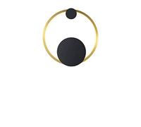XANAYXWJ Wall lamp, MI-NI LED Wall Lights Compatible with Kitchen Bedside Corridor Bistro Mounted Iron Indoor Home Lamps Apply to AC90-260V(Gold B 25x6cm,Warm White)