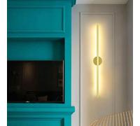 XANAYXWJ wall lamps,LED Lamp Wall Light Style Wall Sconce Background for Stairs 3000K/4500K/6000K Nightlight (Gold WLight,120cm)