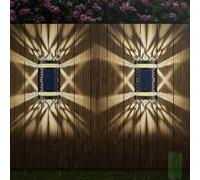 XANAYXWJ wall lamps,LED Wall Light Up & Down Wall Lamp IP65 Wall Sconce for Front Yard Garden Black 3000K/6500K (WLight,2 Packs)