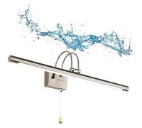 XANAYXWJ Wall Lamps Sconces Bathroom Mirror Light, LED Mirror Light, Dimmable LED Picture Lighting with Pull Cord Energy Saving Wall Front Lamp Waterproof LED Make Up Sconce Lights-5w/35cm(12w/80cm)