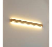 XANAYXWJ Wall Lamps Sconces Down Wooded Wall Sconce Led Linear Long Rectangle Vanity Light PVC Shade Rubber Wood Stairs Corridor Bedside(3000k,60Cm)