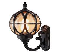 XANAYXWJ Wall Lamps Sconces IP54 Rainproof Wall Lighting Traditional Victoria Landscape Wall Light - Aluminum Glass Globe Post Wall Sconces Lamp - Patio Villa Garden Balcony Gate Street Wall