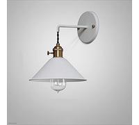 XANAYXWJ Wall Lamps Sconces Retro Industrial Wall Sconces Lights Post Wrought Iron Bedroom Bedside Lamp Antique Bar Restaurant E27 Lighting Indoor and Outdoor-Blue(Blanc)