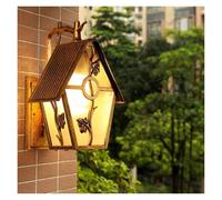 XANAYXWJ Wall Lamps Sconces Rustic OutWall Light Lantern Aluminium Glass Waterproof Garden Lamp Wall Sconce Lawn Driveway Fence Outside Wall Spotlights Gate Patio Yard Lighting Fixture (Frosted