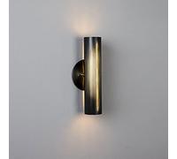 XANAYXWJ Wall Lamps Sconces Wall Sconces LED 5W PostVintage Black Wall Lights Lighting, Cylinder Indoor Bedside Wall Lamp Fixtures for Living Room Bedroom Hallway Aisle, Hollow-Gradient(Noir)