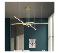 XANAYXWJ Wall Lighting Chandelier Straight Gold Black Led Dimmable Lights Pc Alumidining Room Hanging Lights Suspend Lamp Fixtures,Lighting Fixtures/Warm Light 3000K/Black 3 Lights48W