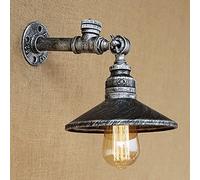 XANAYXWJ Wall Lights Loft 4 Color Touch Black Iron Vintage Water Pipe Wall Lamps Reading with Led/ E27 Sconce Light for Home Cafe Bar,D