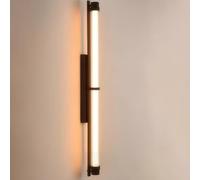XANAYXWJ Wall sconce, Wall Light 16W Black Wall Lamp 82 CM Cylinder Wall Light Up and Lamp for Living Room Study Room