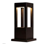 XANAYXWJ Waterproof Post Lantern Lawn Lamp Outside Column Lamp Rectangle Aluminum Housing Floor Lamp Led Neutral Light for Home Outdoors Garden Decking Patio Pillar Post Lantern Lighting,61.5Cm*20Cm