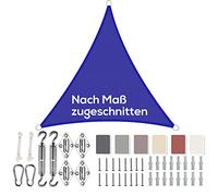 XANAYXWJ Waterproof Triangular Awning 1.6x1.6m - UV Protection 95% Tear-Resistant PES Polyester Weatherproof Sun Shade for Patio & Garden - Various Sizes & Colors with Mounting Kit