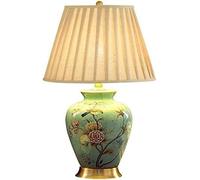 XANAYXWJ Wedding Ceramic Fabric Desk Lamp Table Lamp Ceramic Table Lamp Bedroom Bedside Lamp European Ceramic Living Room Decoration Table Lamp,chandelier