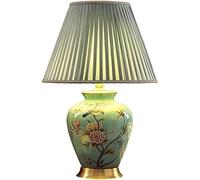 XANAYXWJ Wedding Ceramic Fabric Desk Lamp Table Lamp Ceramic Table Lamp Bedroom Bedside Lamp European Ceramic Living Room Decoration Table Lamp,chandelier