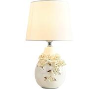 XANAYXWJ Wedding Ceramic Table Lamp Decorative Vase Engraving Fabric Light Luxury Living Room Master Bedroom Desk Lamp Button,chandelier