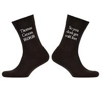 Xanbi & Me Designs Groom socks, So you don't get cold feet (6-8, Black)