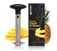 Xander's Kitchen Pineapple Corer Peeler Slicer Fruit Cutter Stainless Steel Tool Kitchen Easy Use Heavy Duty Core Remover