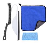 XANGNIER Granite Countertop Cleaner Brush Kits,4 Pcs Quartz Cleaning Brush Tool for Marble,Kitchen Counter Top,Limestone,Countertops Islands and Stone Smooth Surface