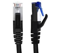 XANHAM Cat6 Crossover Ethernet Cable Shielded 6.6FT T-568A to T-568B RJ45 Male to Male Unshield Network LAN Patch Cord, Black